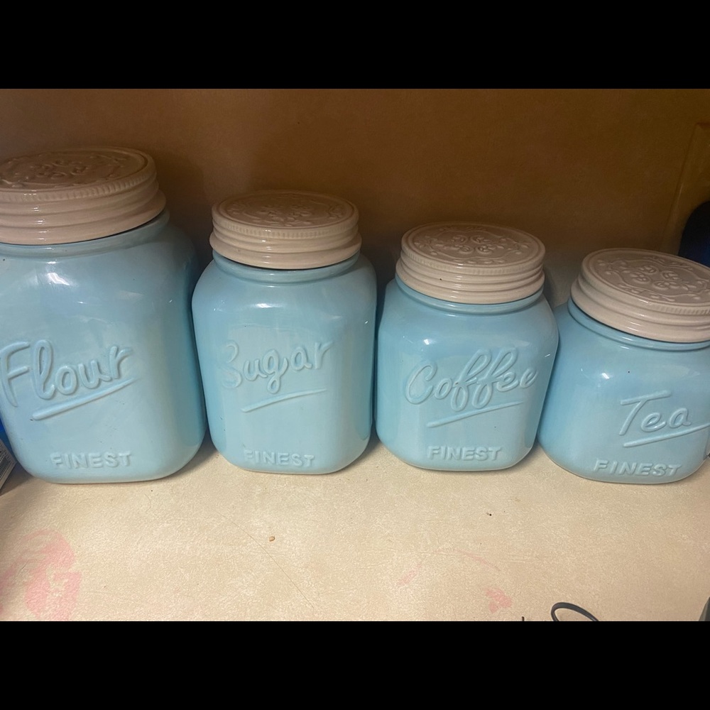 Mason jar canister set